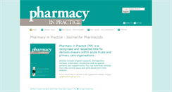 Desktop Screenshot of pharmacyinpractice.com