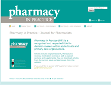 Tablet Screenshot of pharmacyinpractice.com